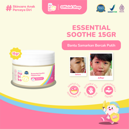 Nubiko Moist 2 Pcs Nubiko Essential Soothe with Melicica 15 gr Moisturizer Face Cream Anak - Pelembap Wajah Anak