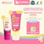 Nubiko Skin Protection Baby Cream 50gr & Hydra Gentle Body Lotion with Plussome Technology 100ml